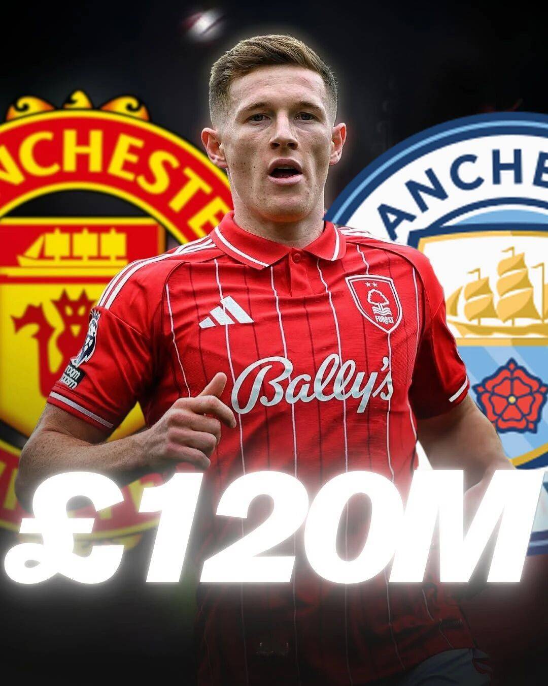 曼城或砸1.2亿世界杯前签安德森！曼联恐不得不放弃，专注于托纳利